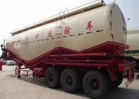 3 camion di semirimorchio cisterna del cemento alla rinfusa dell'asse SINOTRUK con il motore di 55-65CBM Weichai