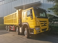 Giallo estraente del × 4 RHD delle ruote 400Hp 8 di Sinotruk Howo Tipper Dump Truck 12