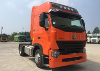 Trattore arancio di colore di Howo del camion affidabile del trattore e consumo di combustibile basso del camion