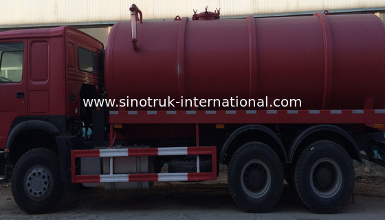 camion di aspirazione delle acque luride di 15CBM LHD 336HP, camion di pompaggio del carro armato settico