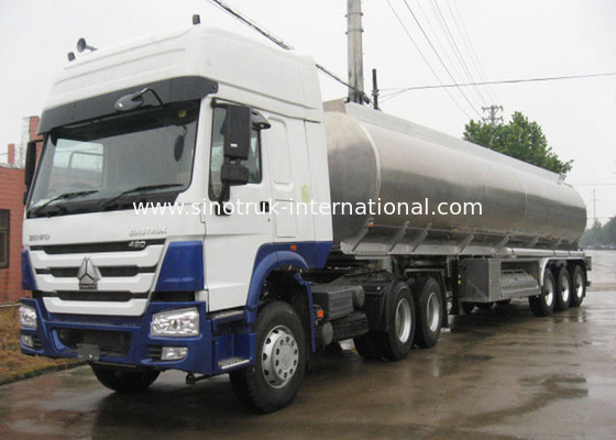 Camion cisterna cinese del combustibile del rimorchio dei semi del sistema di illuminazione di norma 24C