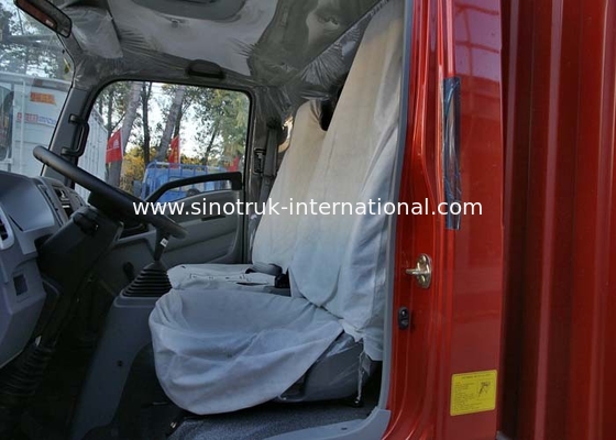 Camion di bassa potenza rossi SINOTRUK HOWO 4,5 tonnellate con il motore 490Xichai