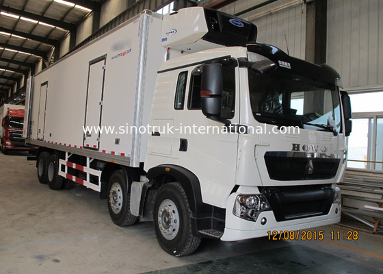 Gli alimenti congelati ad alta resistenza RHD 8×4 hanno refrigerato i camion ed i furgoni a basso rumore 40 tonnellate