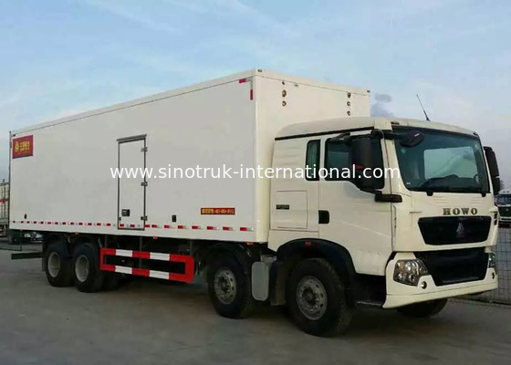 Gli alimenti congelati LHD 8×4 hanno refrigerato il camion di consegna consumo di energia basso di 40 tonnellate