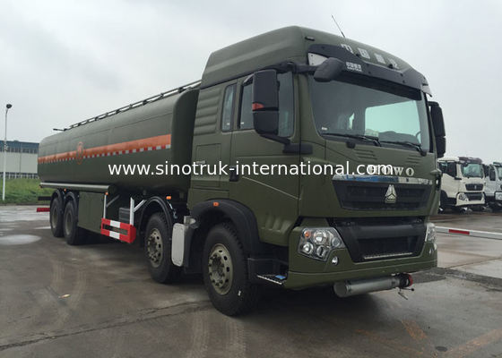 Camion di consegna del combustibile della cisterna del petrolio dell'acciaio inossidabile 8X4 di HOWO 30 CBM