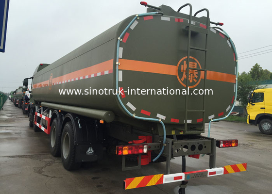 Camion di consegna del combustibile della cisterna del petrolio dell'acciaio inossidabile 8X4 di HOWO 30 CBM