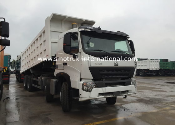 Autocarro con cassone ribaltabile di Sinotruk Howo A7 371 HP 12 tonnellate 20 - 30 CBM ZZ3317N3867N1 delle ruote LHD 60