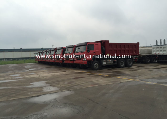 Sollevamento anteriore del motore 336HP HYVA dell'euro 2 dell'autocarro con cassone ribaltabile del ribaltatore di LHD 6X4 SINOTRUK HOWO
