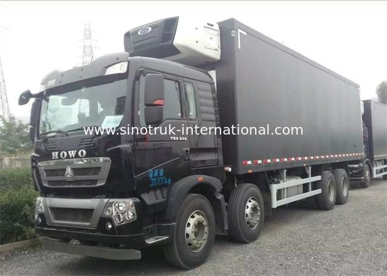 Camion di consegna congelato 8×4 degli alimenti di HOWO T5G LHD consumo di energia basso di 40 tonnellate