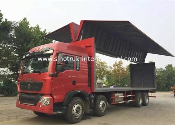 veicoli industriali di capacità di carico del carico di 8X4 LHD Wing Van Cargo Truck grandi