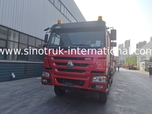 Ruote rosse dell'autocarro con cassone ribaltabile di SINOTRUK HOWO 8X4 400hp 12