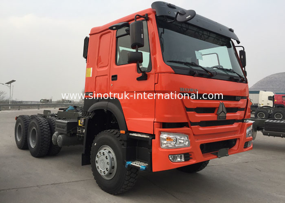 Il camion arancio RHD 10 del trattore di rimorchio di SINOTRUK HOWO spinge 371 HP ZZ4257S3241W