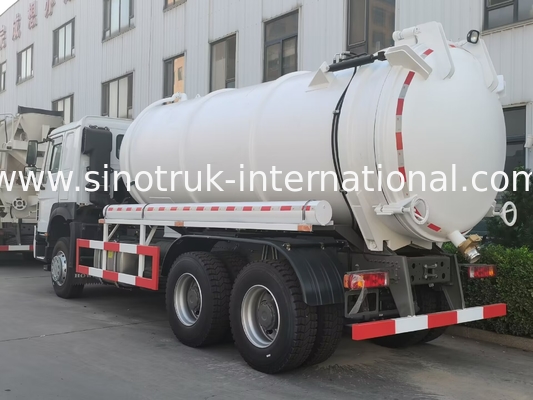 Camion di pulizia 18CBM LHD 336HP del carro armato settico del camion di aspirazione delle acque luride del pulsometro