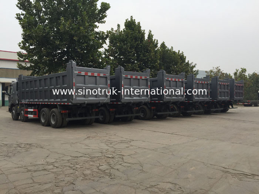 Autocarro con cassone ribaltabile pesante bianco di SINOTRUK HOWO A7 8X4 per l'estrazione mineraria dello ZZ3317N3867N1