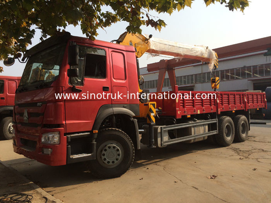 Le 12 tonnellate resistenti di camion di HIAB hanno montato l'ascensore telescopico del carico del camion della gru 6X4 LHD