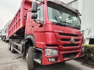 SINOTRUCK Howo Tipper Dump Truck 380 HP 6 × 4 20CBM Box 10 Ruote Ferro angolo di frantumazione