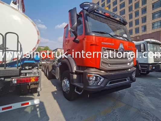 Sinotruk Nuovo Howo Tipper Dump Truck Chassis Weichai Motore 6 × 4 LHD Orange Color