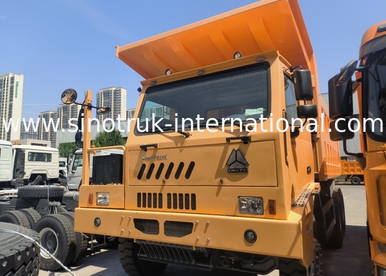 Sinotruk Howo Mining Tipper Dump Truck 90Tons 6 × 4 Corpo di carico in acciaio ad alta resistenza
