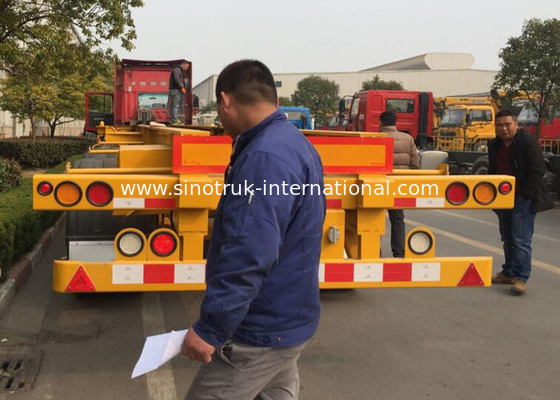 caricatore Sidelifter, rimorchio del lato della gru montato camion di 20ft 40ft dei semi di caricamento di auto del contenitore