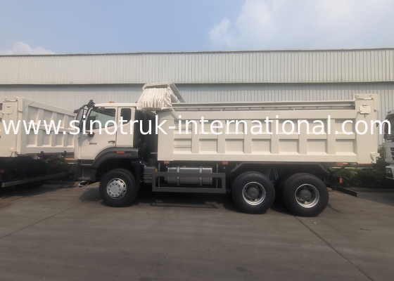 Camionetto di scarico Sinotruk Nuovo 6 × 4 Nx 20CBM Bianco Con Tarpaulin Automatico
