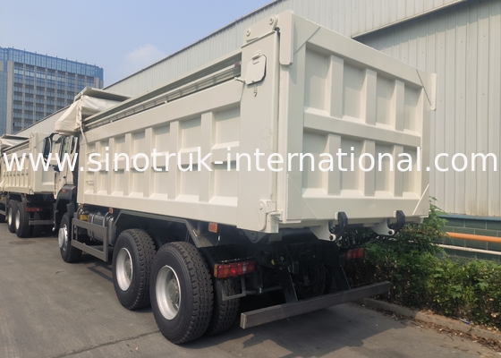 Camionetto di scarico Sinotruk Nuovo 6 × 4 Nx 20CBM Bianco Con Tarpaulin Automatico