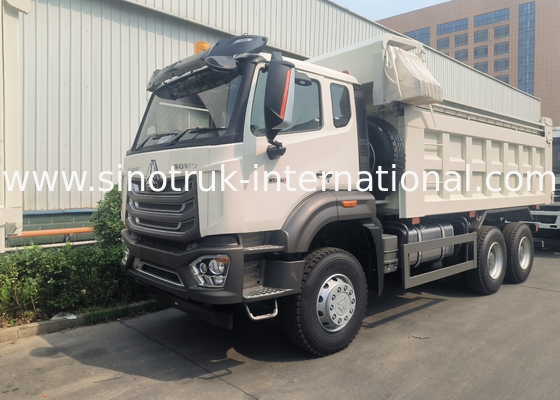 Camionetto di scarico Sinotruk Nuovo 6 × 4 Nx 20CBM Bianco Con Tarpaulin Automatico
