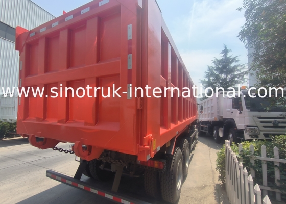 Sinotruk Howo Tipper Dump Truck 400HP 8 × 4 Rhd 12 Ruote Gran vassoio 7600mm