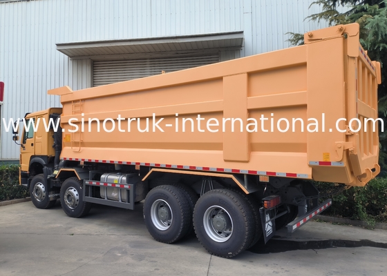 Sinotruk Howo Tipper Dump Truck 8 × 4 Lhd 12 ruote U shape tipper body Euro 2