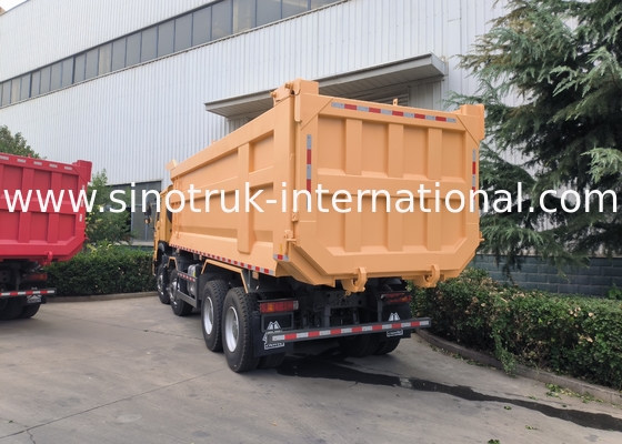 Sinotruk Howo Tipper Dump Truck 8 × 4 Lhd 12 ruote U shape tipper body Euro 2