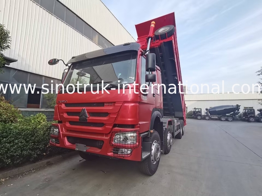 HOWO 12 ruote Sinotruk 8X4 Dump Truck 400hp Per l'estrazione mineraria LHD U tipo contenitore