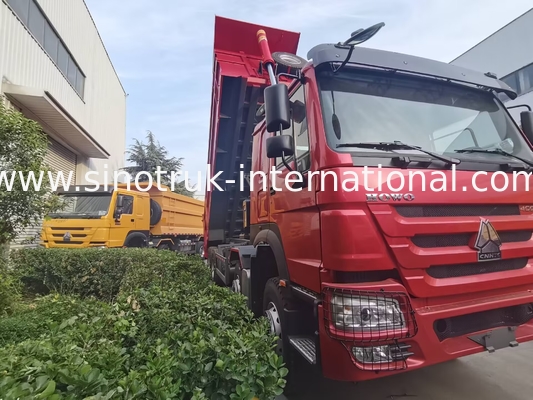 HOWO 12 ruote Sinotruk 8X4 Dump Truck 400hp Per l'estrazione mineraria LHD U tipo contenitore