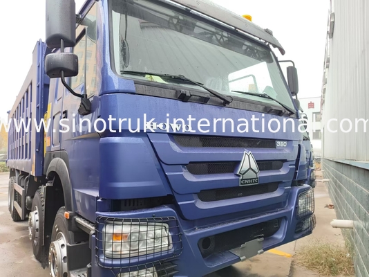 8X4 Blue Tipper Dump Truck 380hp 12 ruote Bianco H77L ZZ3317V3567B1 Tipo U