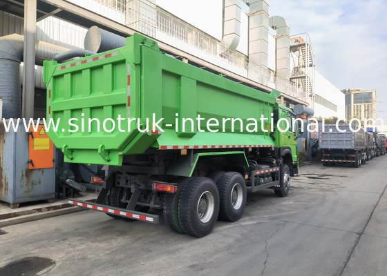 Sinotruk Howo Tipper Dump Truck 380Hp 6 × 4 U Shape Cargo Corpo Verde Colore