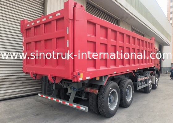 Sinotruk Howo Dump Truck Tx 400Hp Euro 2 8 × 4 Lhd 12 Ruote Rosso