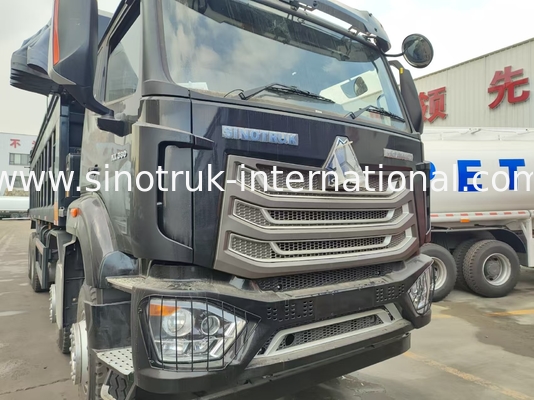 HOWO NX 380HP RHD Black Tipper Dump Truck con battistrada