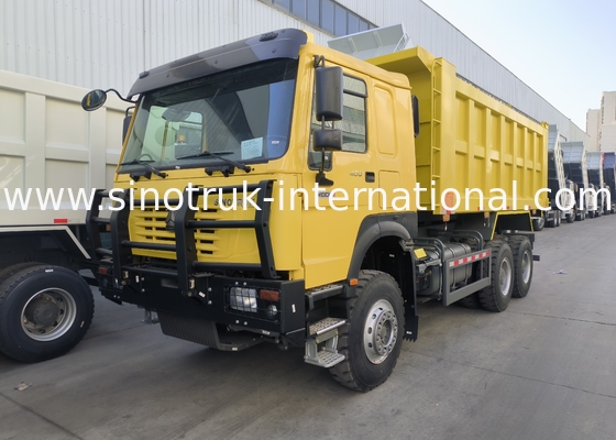 Sinotruk Howo Tipper Dump Truck 6 × 4 Lhd 10 Ruote 20CBM Cargo Box Pneumatici minieri