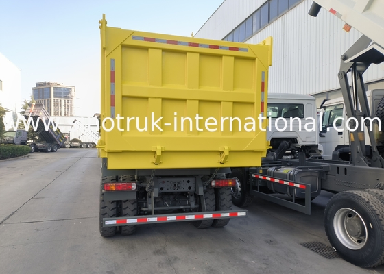Sinotruk Howo Tipper Dump Truck 6 × 4 Lhd 10 Ruote 20CBM Cargo Box Pneumatici minieri