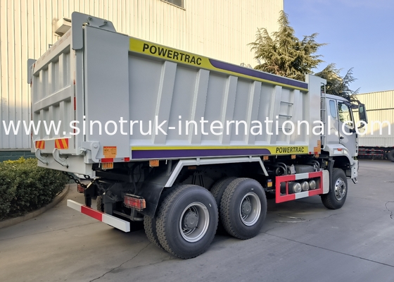 Sinotruk Howo / Hohan 6×4 Tipper Dump Truck 10 ruote Corpo di carico rettangolare 20CBM Colore bianco