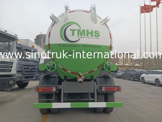 Pompa a vuoto Camion aspiratore di fognature Camion per la pulizia dei serbatoi settici 20CBM LHD 380 CV