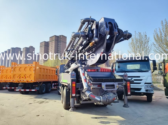 High Rise Mastery HOWO 380HP Smart Pump Trucks 52m Boom 6x4 Trazione per versamento verticale senza pari