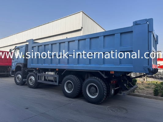 Sinotruk Howo 8x4 12 ruote HW76 ZZ3317V3567B1R RHD Elegante Blu