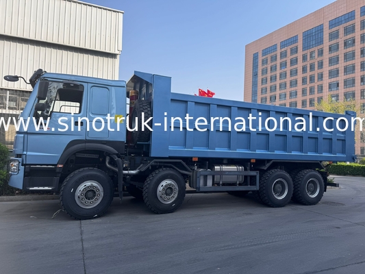 Sinotruk Howo 8x4 12 ruote HW76 ZZ3317V3567B1R RHD Elegante Blu