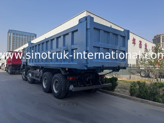 Sinotruk Howo 8x4 12 ruote HW76 ZZ3317V3567B1R RHD Elegante Blu