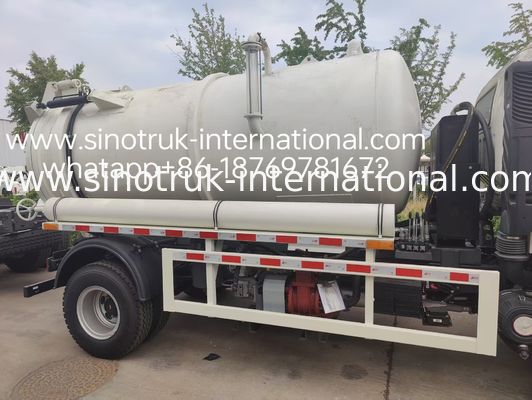 Autopompa spurgo HOWO 4*2: Serbatoio 6m³, 160HP, Pneumatici 8.00R20, Autopompa spurgo per impieghi leggeri, Veicolo per la sanificazione efficiente