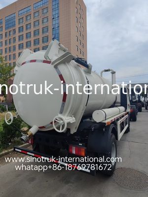 Autopompa spurgo HOWO 4*2: Serbatoio 6m³, 160HP, Pneumatici 8.00R20, Autopompa spurgo per impieghi leggeri, Veicolo per la sanificazione efficiente