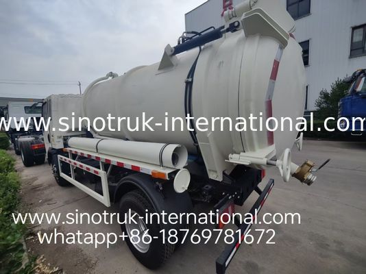 Autopompa spurgo HOWO 4*2: Serbatoio 6m³, 160HP, Pneumatici 8.00R20, Autopompa spurgo per impieghi leggeri, Veicolo per la sanificazione efficiente