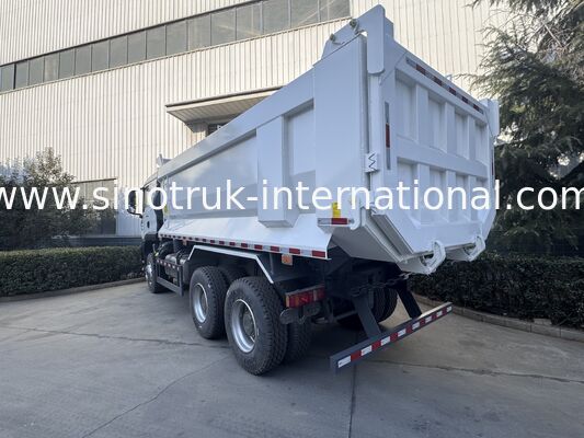 SINOTRUK HOWO TX Modello 380HP LHD Tipper Dump Truck 6X4 Utype Container Bianco
