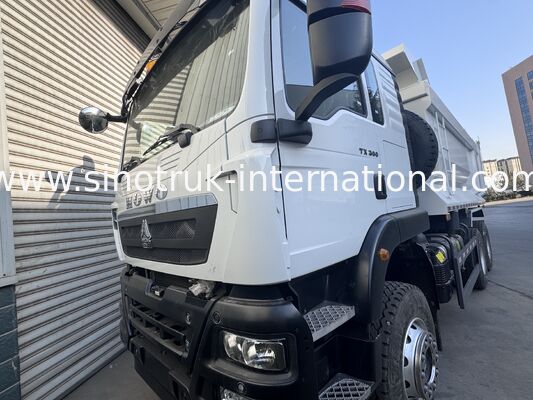 SINOTRUK HOWO TX Modello 380HP LHD Tipper Dump Truck 6X4 Utype Container Bianco