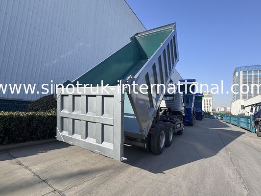 SINOTRUK HOHAN Nuovo Autocarro Ribaltabile Howo  Sollevamento Centrale  6 × 4 RHD  Cassone  19-20CBM Colore personalizzato dal cliente Argento Diamante 400HP