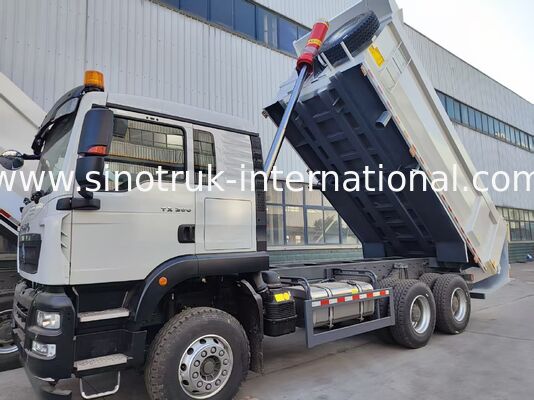 HOWO TX 6*4 White Dump Truck con motore MAN da 390 CV e scatola di carico 20CBM per prestazioni superiori